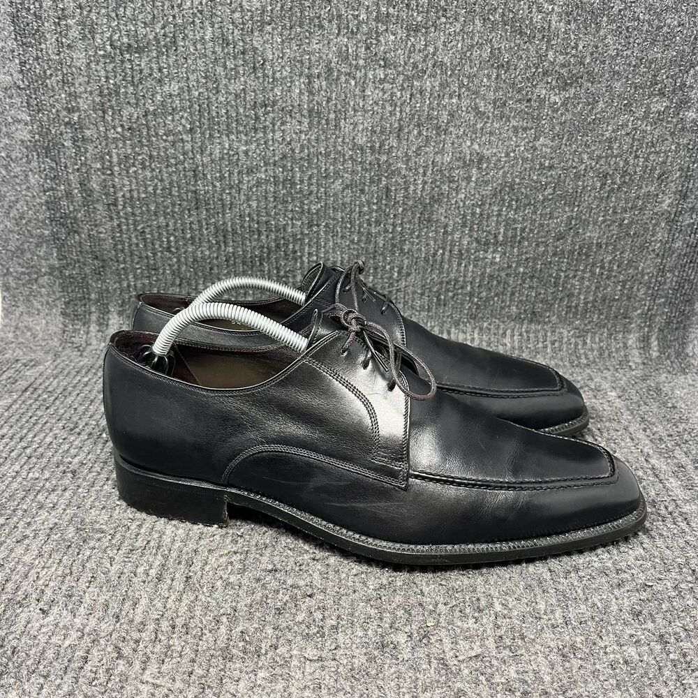 Allen Edmonds Cerreto Square Toe Oxfords Black Leather Lace Up Mens 11 D